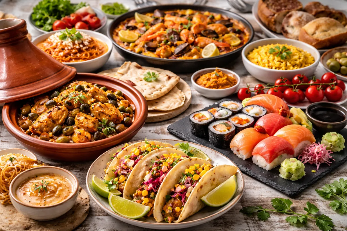 Comment découvrir les cuisines du monde à travers des spécialités emblématiques